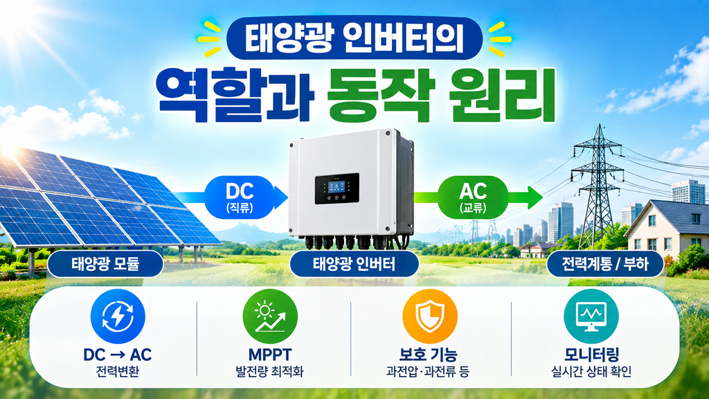 태양광 인버터의 역할과 동작원리