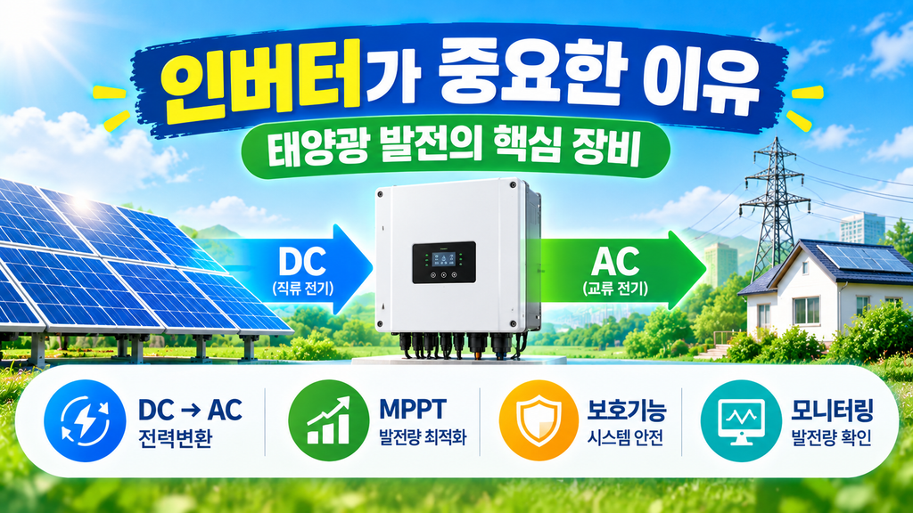 인버터가 태양광 발전의 핵심장비