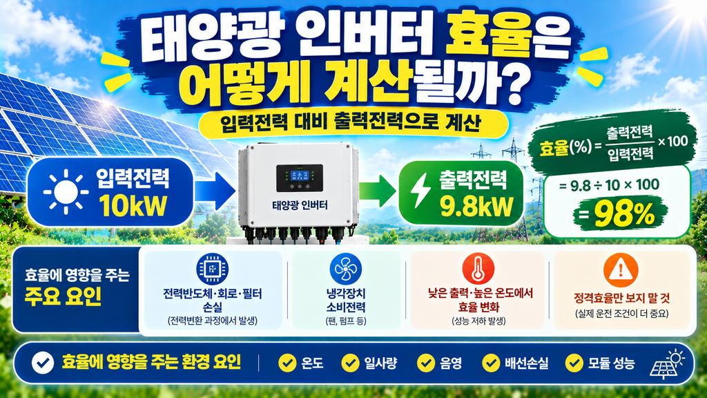 태양광인버터 효율계산