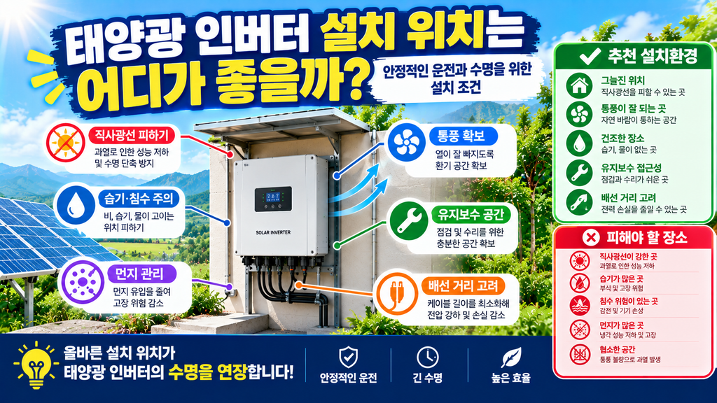 태양광인버터 설치위치