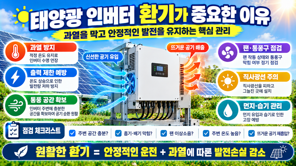 태양광인버터 환기의 중요성