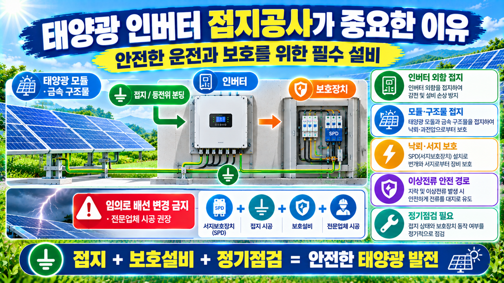 태양광인버터 접지
