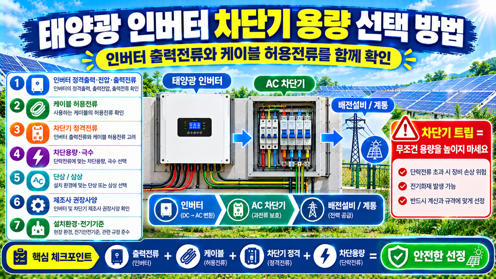 태양광인버터 차단기용량