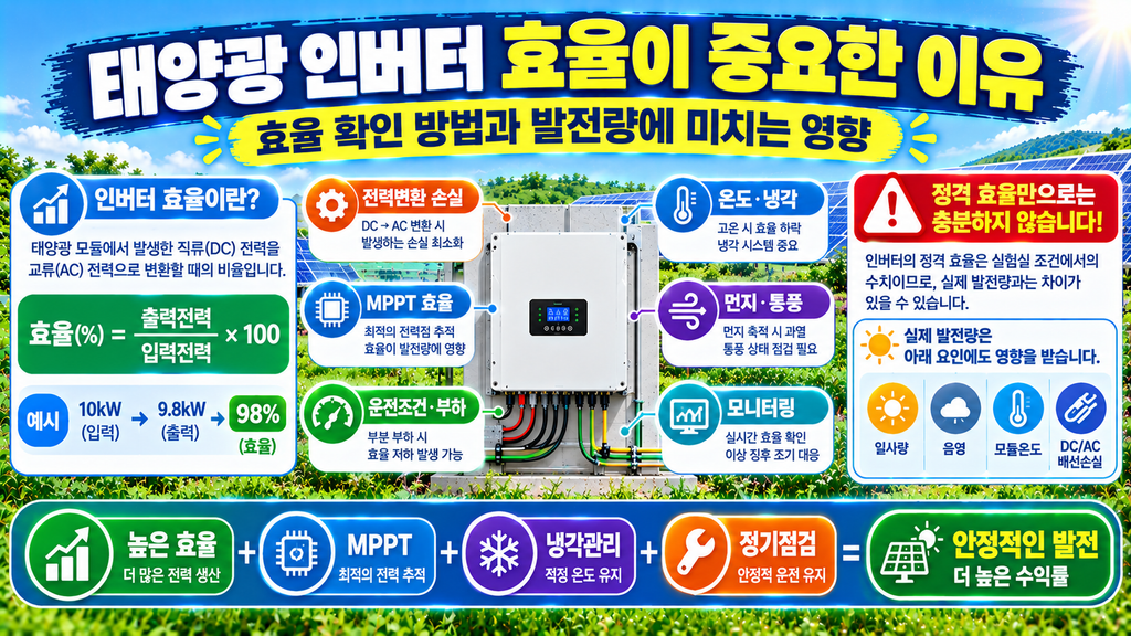 태양광인버터 효율의 중요성