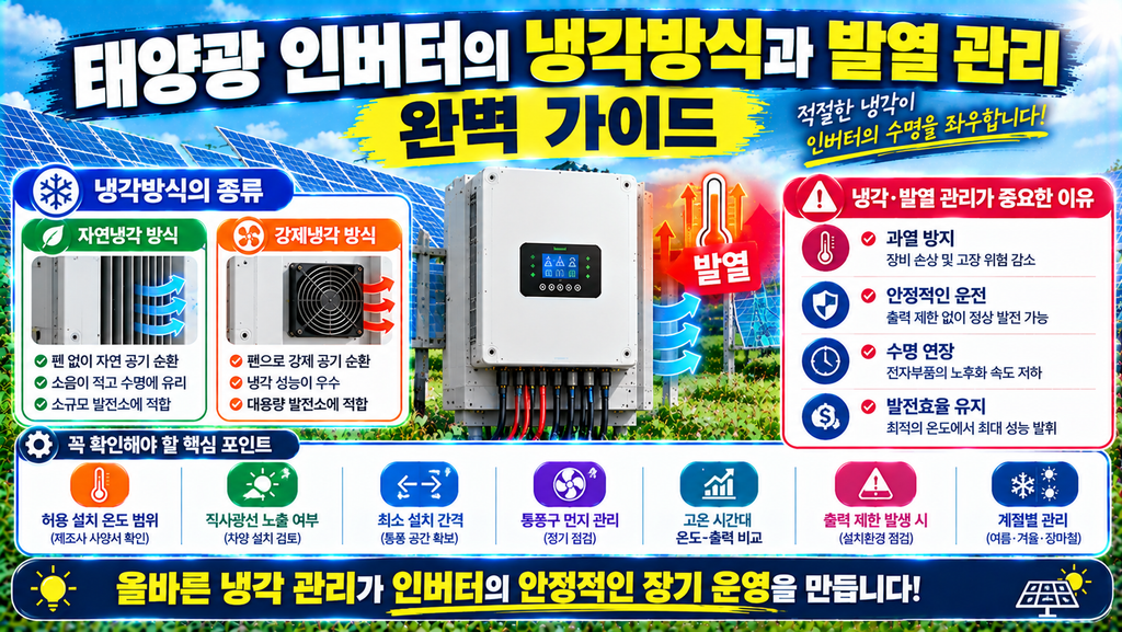 태양광인버터 냉각방식과 발열관리