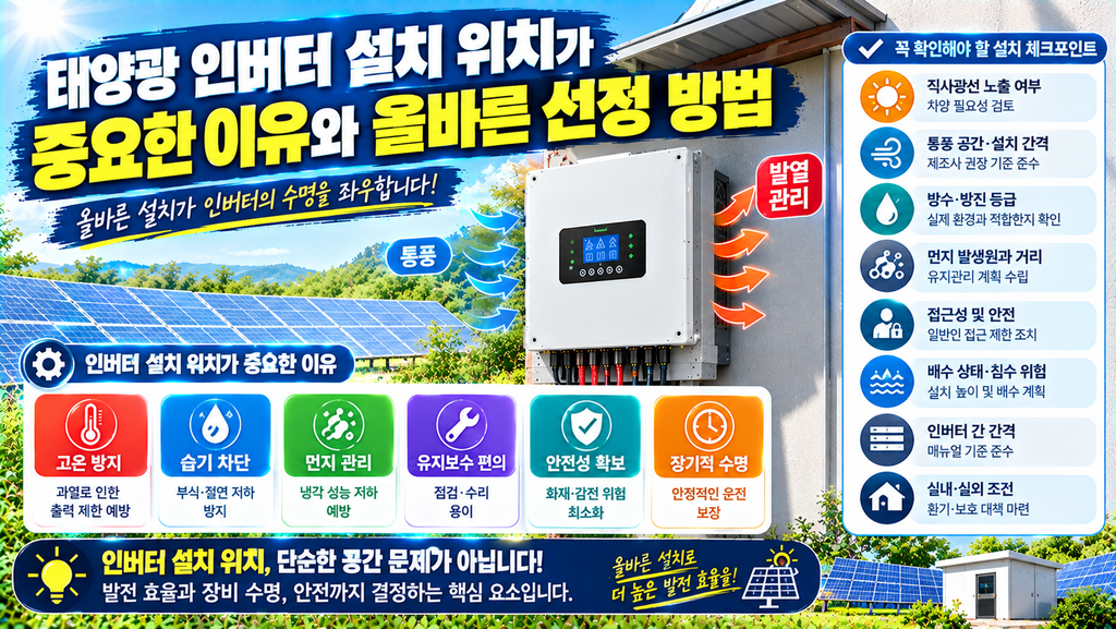 태양광인버터 설치위치