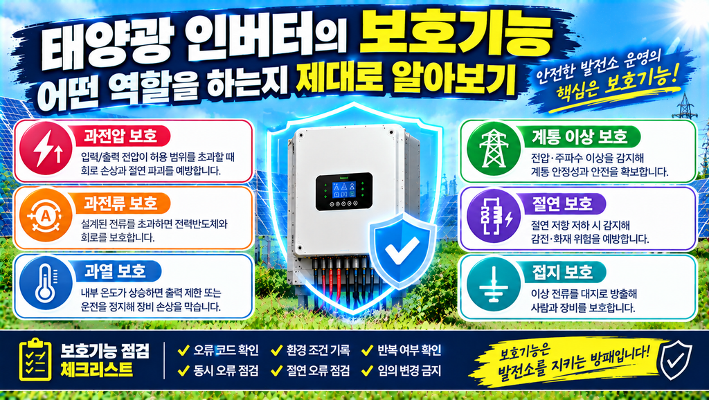 태양광인버터 보호기능