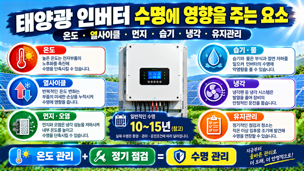 태양광인버터 수명 요소