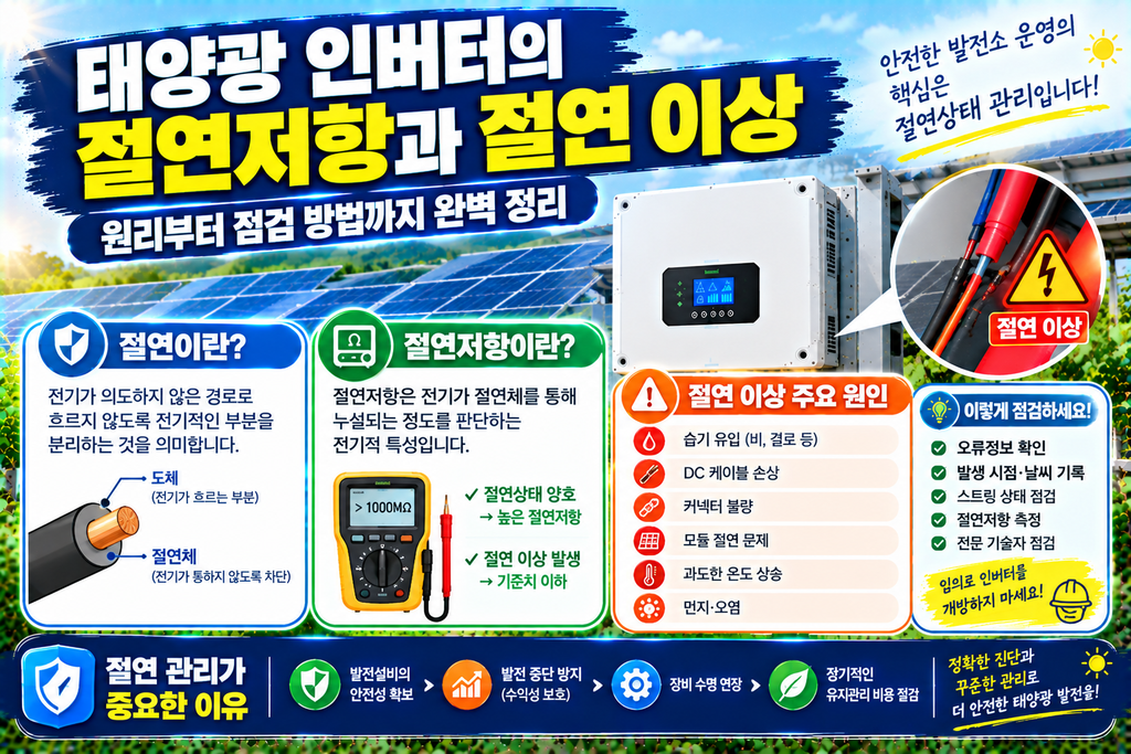 태양광인버터 절연저항과 절연이상