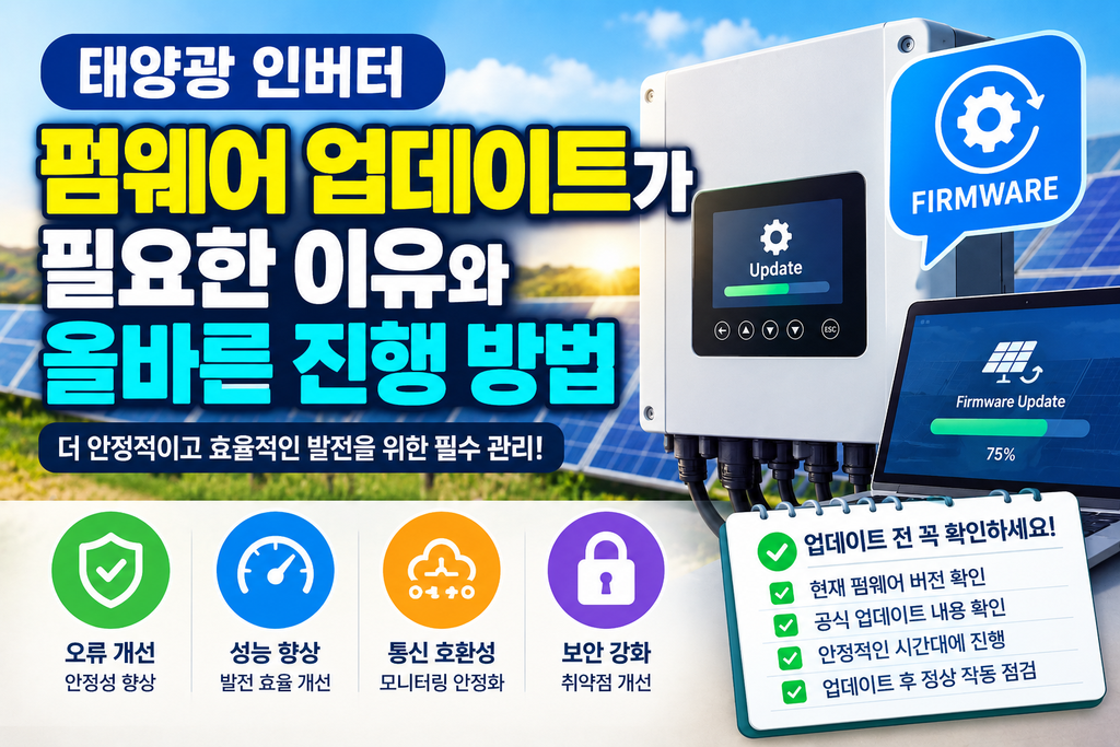 태양광인버터 펌웨어 업데이트